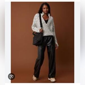 Aerie Black Wide Leg Pants